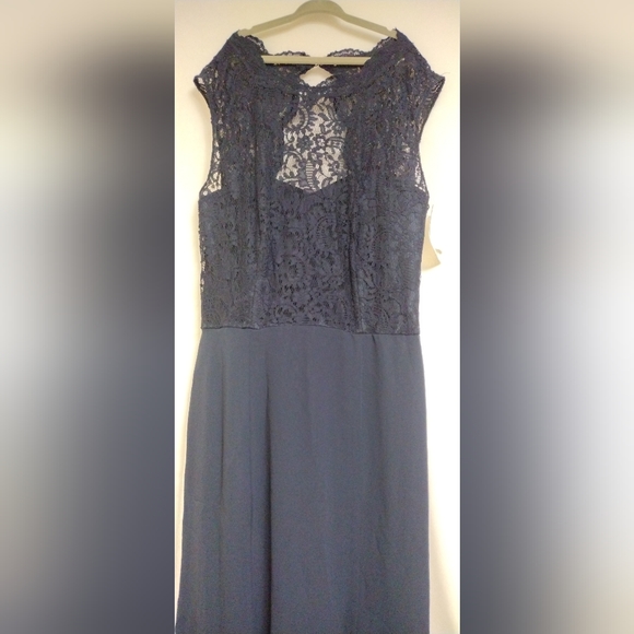 Dessy Collection Midnight Blue Formal Dress - Picture 2 of 9